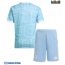 Camisa de Futebol Juventus Equipamento Secundário Infantil 2025-26 Manga Curta (+ Calças curtas)